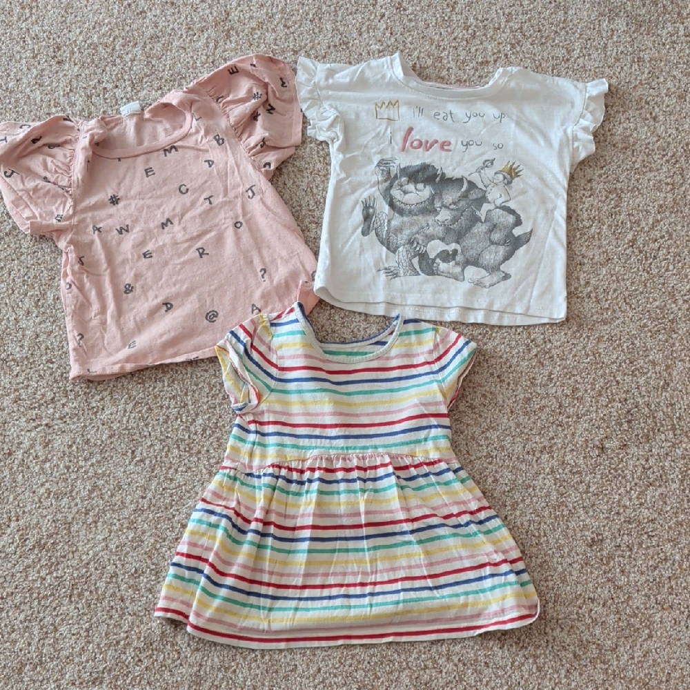 Colorful Striped Kids Dress